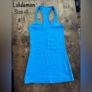 Lululemon top. Size 4